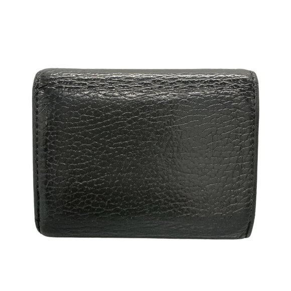Auth JIMMY CHOO Nemo Black Leather Trifold Wallet - Picture 1 of 5